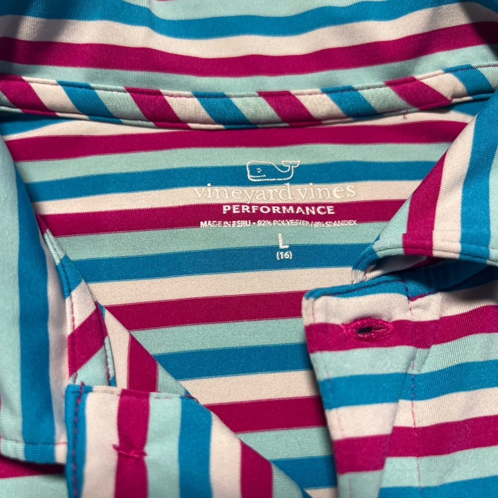 Vineyard Vines Multicolor Striped Golf or Tennis Polo - Picture 4 of 4